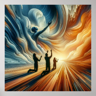 Prayerful Panorama Poster
