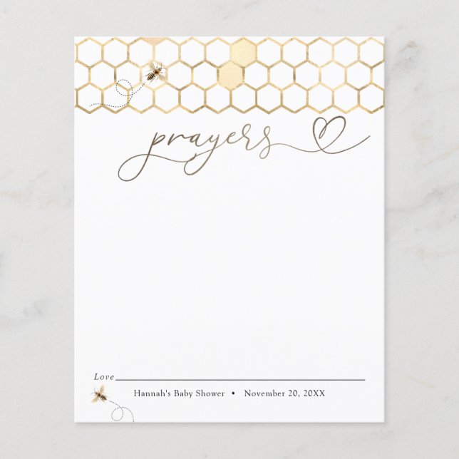 Prayers for Baby Modern Bee  (Front)