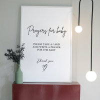 Prayers for Baby Well Wishes for Baby shower Sign