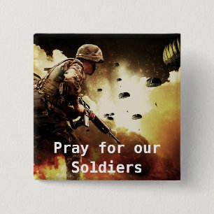 Prayers for our Soldiers Button