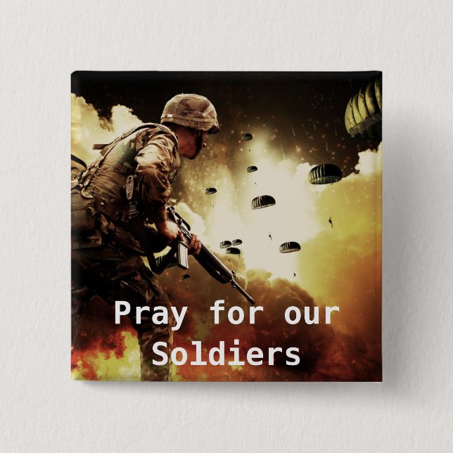 Prayers for our Soldiers Button (Front)
