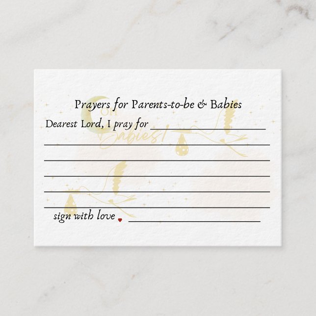 Prayers for Parents-to-be & Babies Enclosure Card (Creator Uploaded)