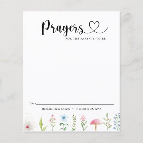 Prayers for Parents Whimsical Wildflower Baby Tea