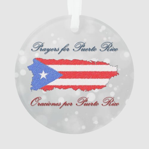 Prayers for Puerto Rico Ornament