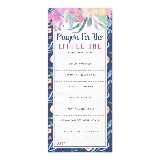 prayers for the little one baby dedication rack card zazzle com baby dedication prayers