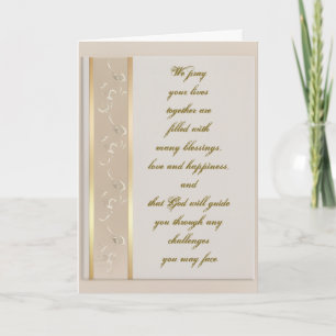 Prayers for Your Wedding wedding Greeting Card