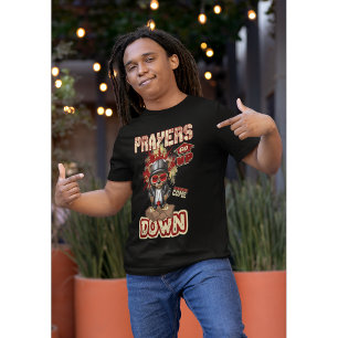 Prayers Go Up Blessings Come Down Statement T-Shirt