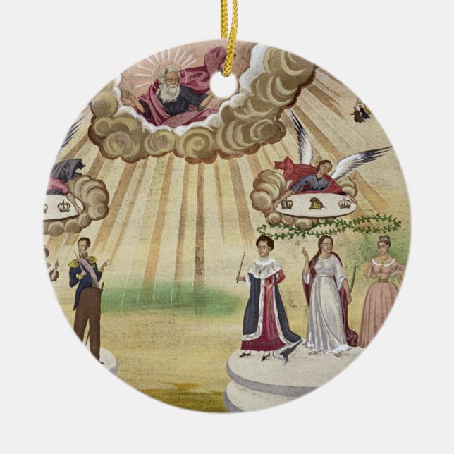 Prayers to the Gods for the Liberation of Greece, Ceramic Ornament (Front)