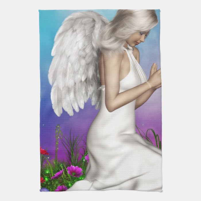 Praying Angel Kitchen Towel