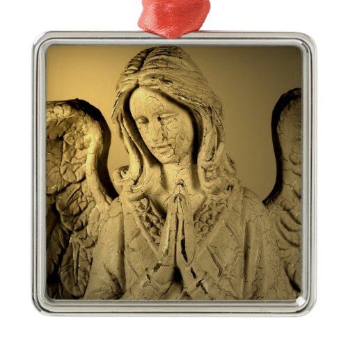 Praying Angel Metal Ornament