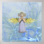 Praying Angel Poster