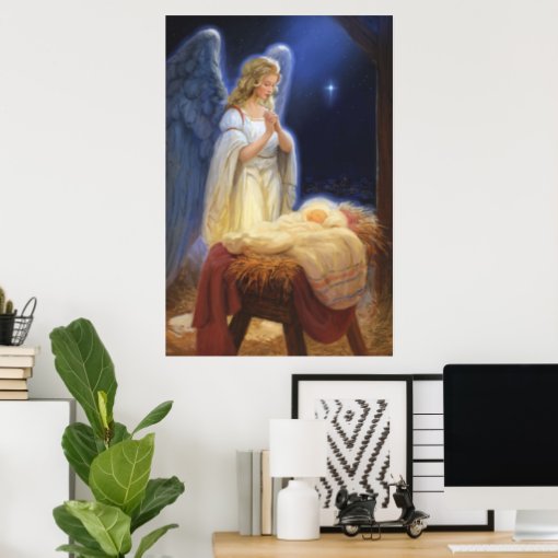 Praying angel poster | Zazzle