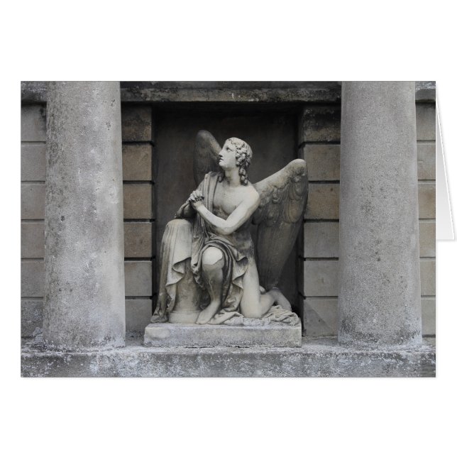 Praying Angel Sculpture Cards (Front Horizontal)