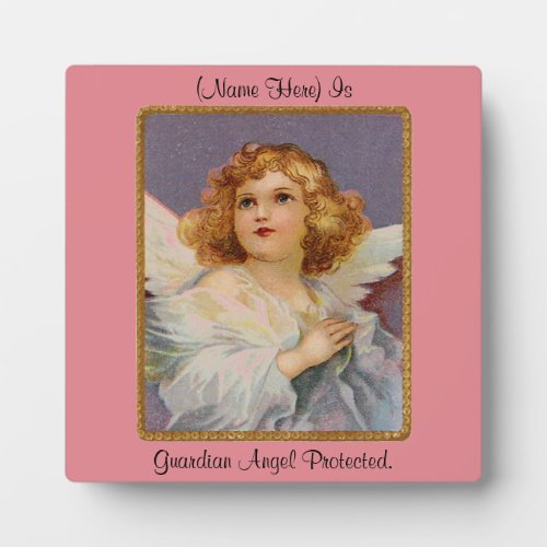 Praying Angel Tabletop Plaque with Easel