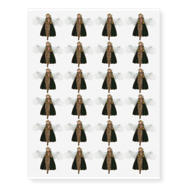 Praying Angel Temporary Tattoos (Front)