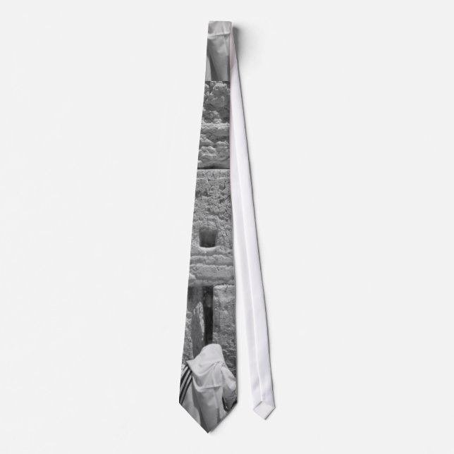 Praying at the Wall - Men Tie (Front)
