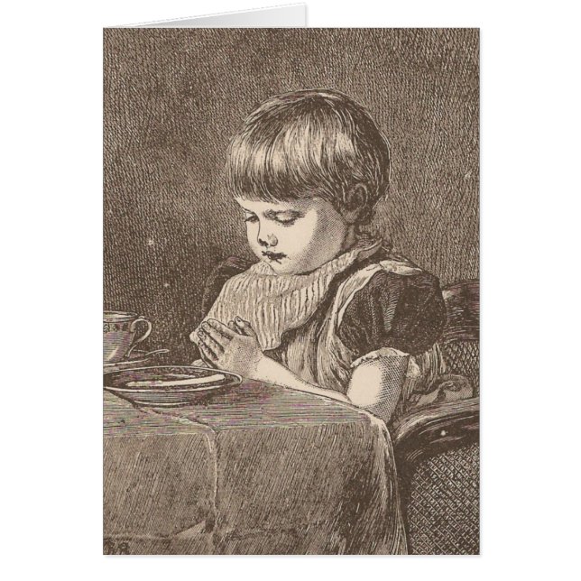 Praying Before Meal Cards (Front)