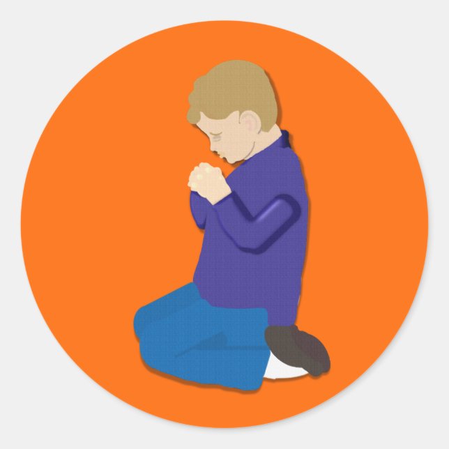 Praying Child II Stickers (Front)