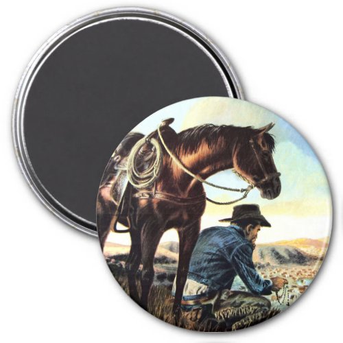 Praying Cowboy Magnet