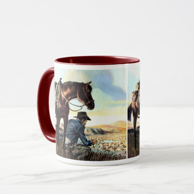 Praying Cowboy Mug (Front Left)