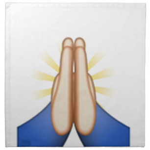 praying emoji cloth napkin