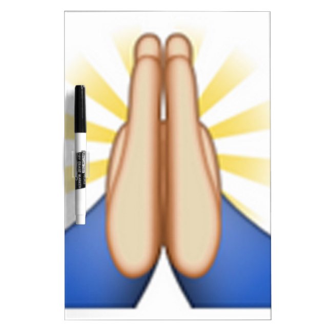 praying emoji dry erase board (Front)