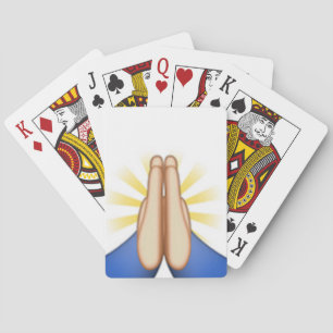 praying emoji poker cards
