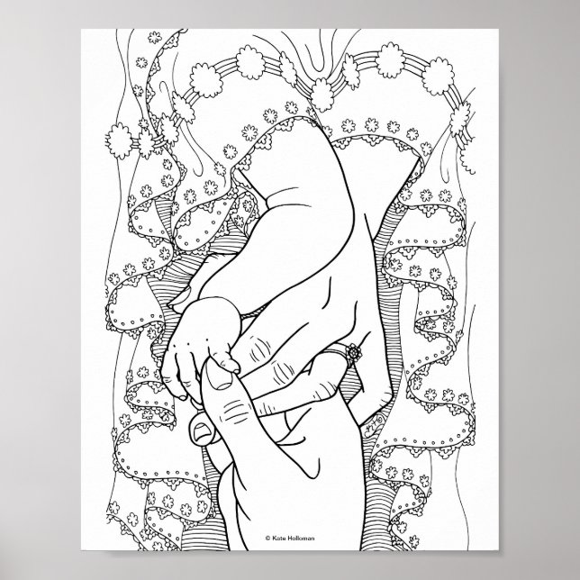Praying Family - art print (Front)