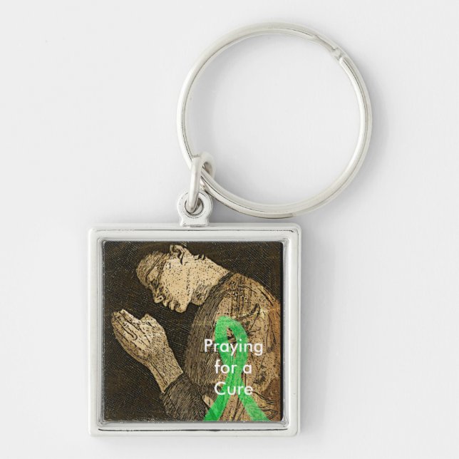 Praying for a Cure for Lyme Disease Key Chain (Front)