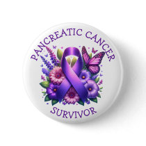 Praying for a Cure for Pancreatic Cancer Button