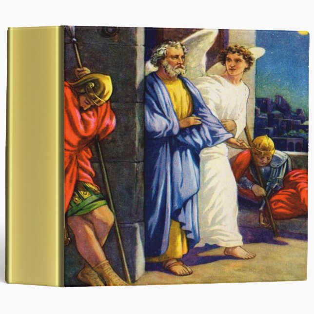 Praying for a friend gold foil texture 3 ring binder (Front/Spine)