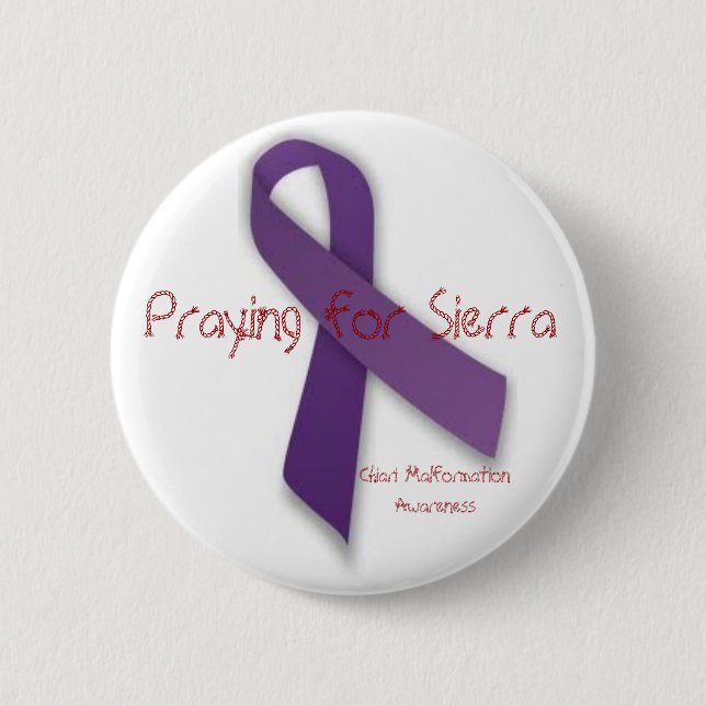 Praying for Sierra Pinback Button (Front)