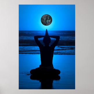 Praying for the earth poster