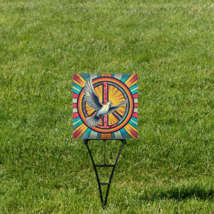 Praying for World Peace   Dove and Peace Sign