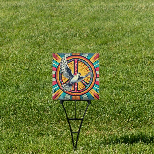 Praying for World Peace | Dove and Peace Sign (Insitu)