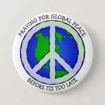 World Peace Pin-Back Button Pin 6 Sizes Co-exist Flags United Unity Love 