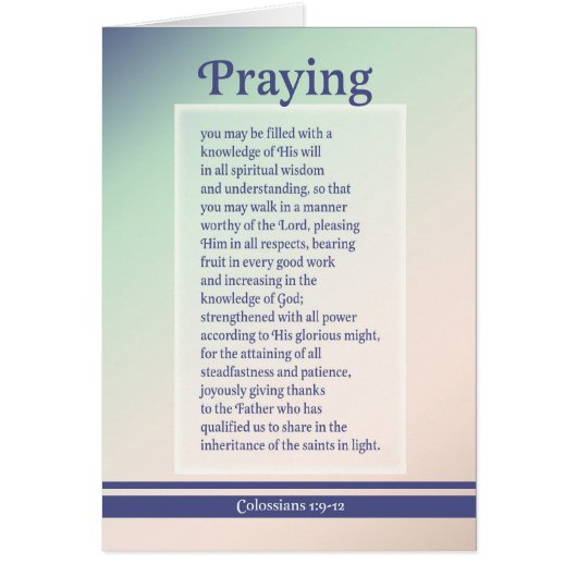 Praying for you cards (Front)