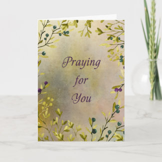 Praying for You Christian Greeting Card