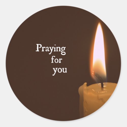 Praying for You Classic Round Sticker