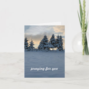 Praying for you, custom text original nature photo card