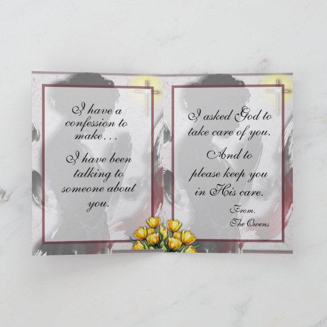 Praying For You Encouragement Card (Inside)