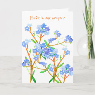 Praying For You Forget Me Not Flowers Card
