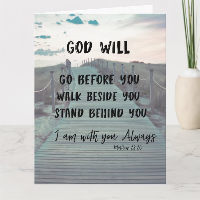 Praying for You Inspirational Christian Card (Front)