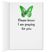 "Praying for you" Lyme Disease Support Card (Inside (Right))