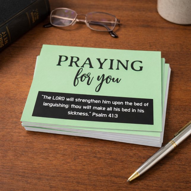Praying For You Psalm Get Well Soon Postcard (Creator Uploaded)