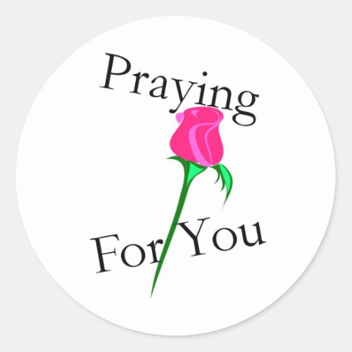 Praying for you sticker