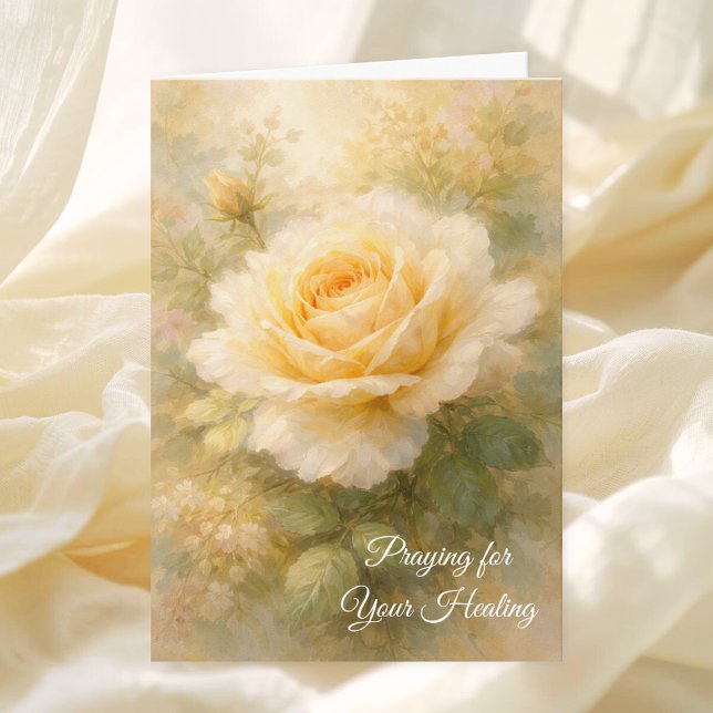 Praying for Your Healing Christian Sympathy Card (Creator Uploaded)