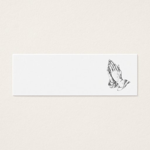 Customizable Praying hands business card templates