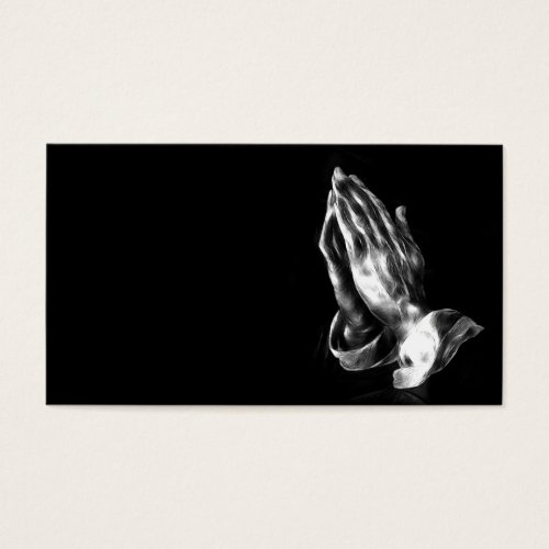 Praying hands business cards