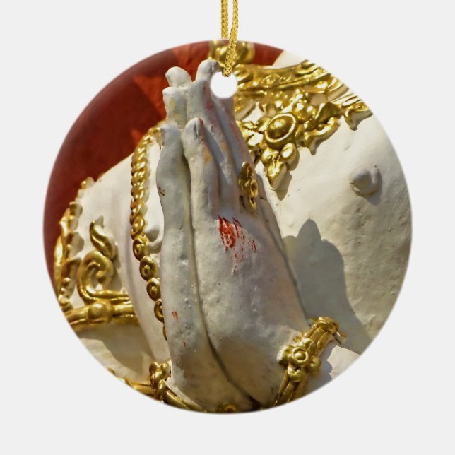 Praying Hands 1 Ornament (Front)